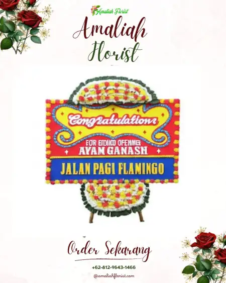 Sewa Papan Bunga Talaga